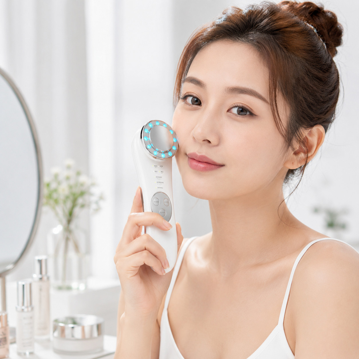 Microcurrent Facial Device for Skin Tightening & Lifting | 5-in-1 Face Massager