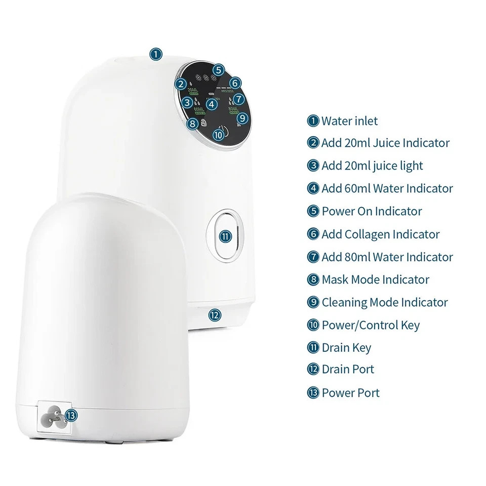DIY Face Mask Machine Facial Maker Home Use Automation Device for Face Skin Care