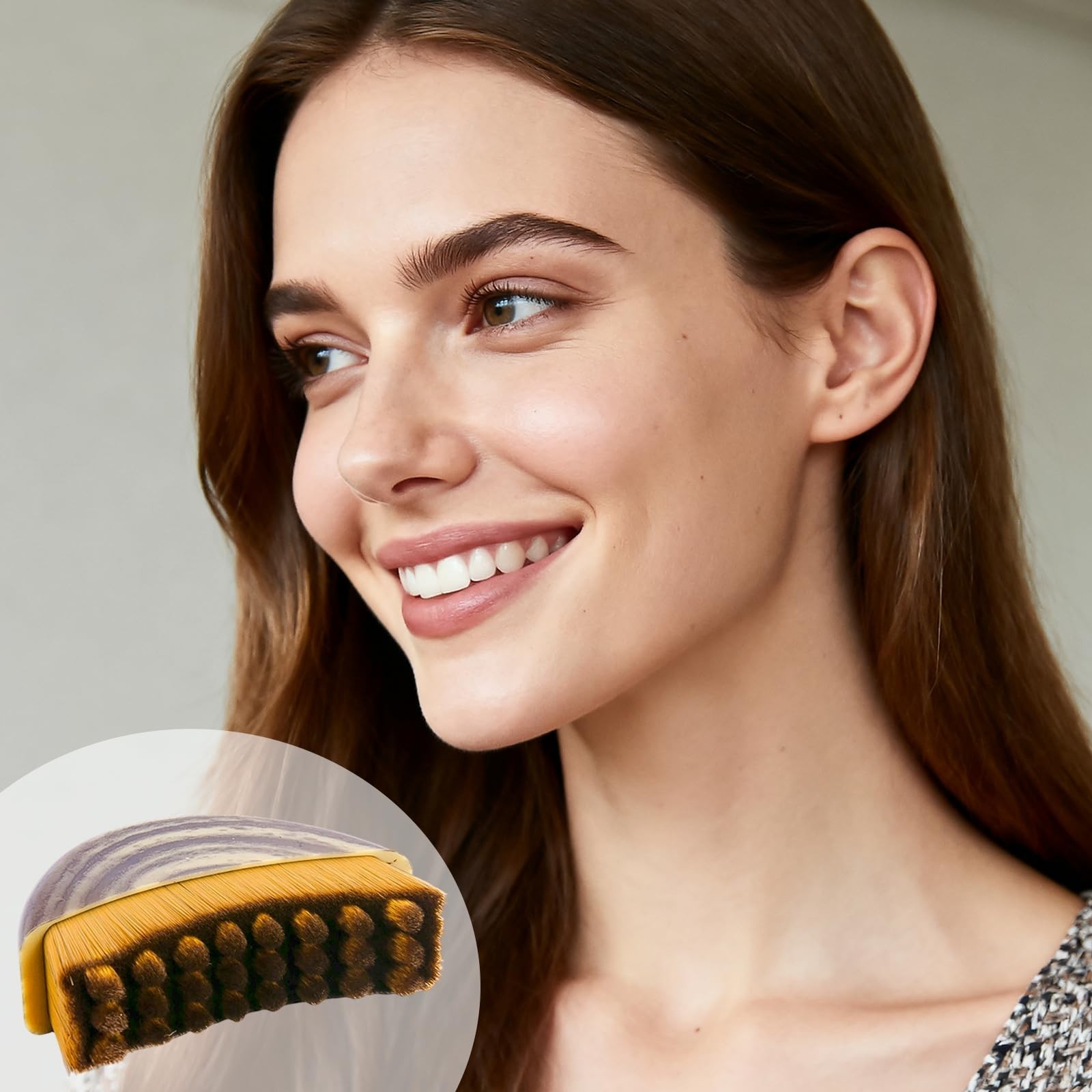 Lymphatic Contour Face Brush – Soft Ergonomic Facial Massage Tool for Drainage