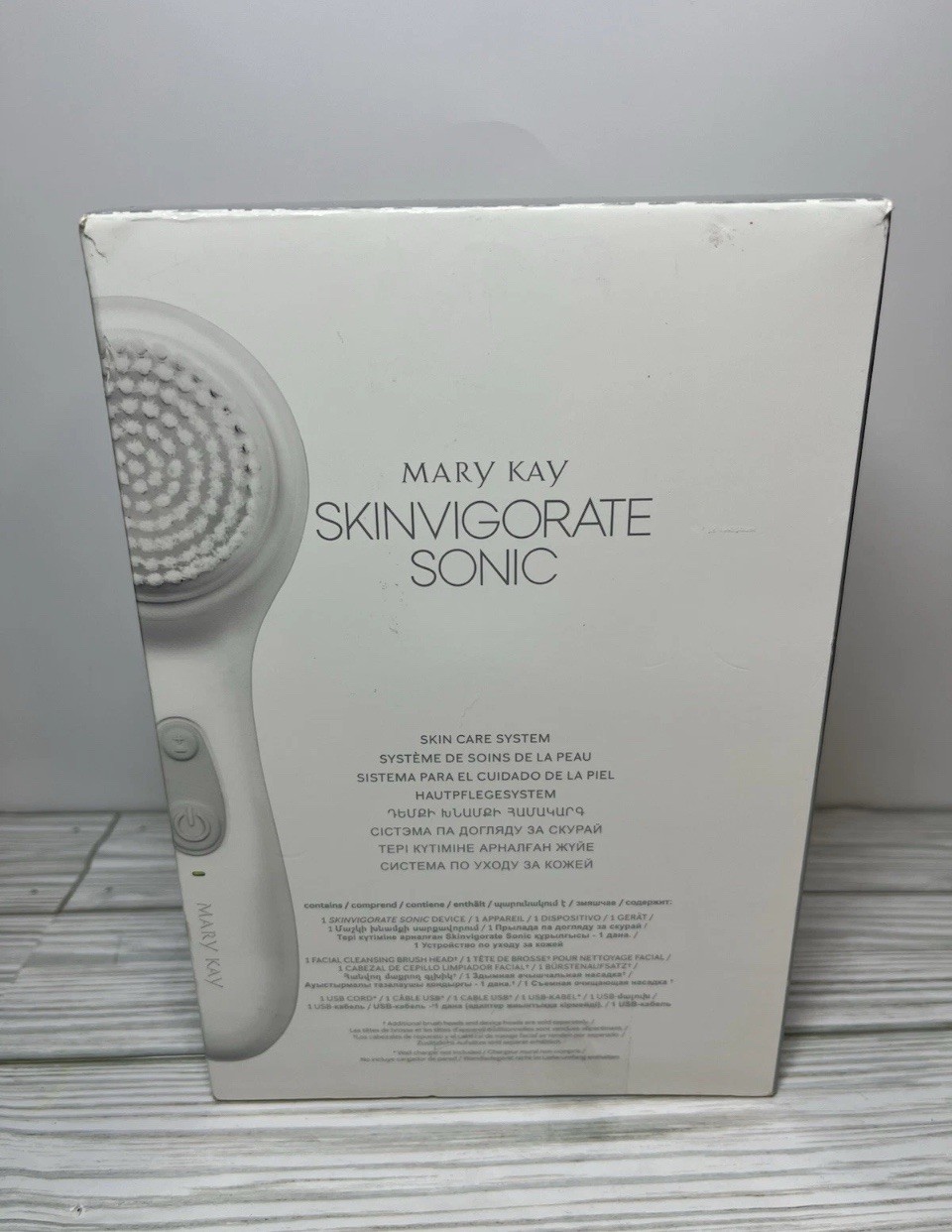 MARY KAY SKINVIGORATE SONIC SKIN CARE SYSTEM W/1 BRUSH HEAD & UNIVERSAL USB CORD