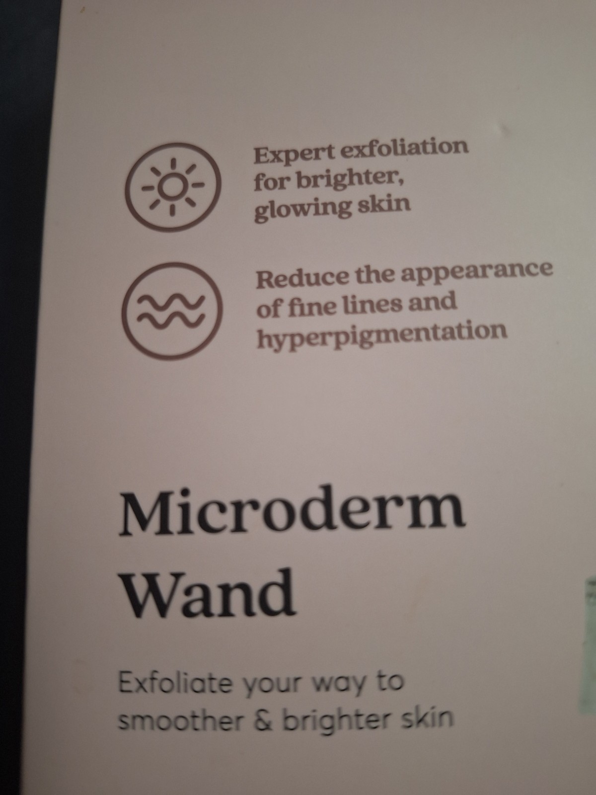 Vanity Planet Microderm Brighter Glowing Skin Exfoliation Wand White VNT04112