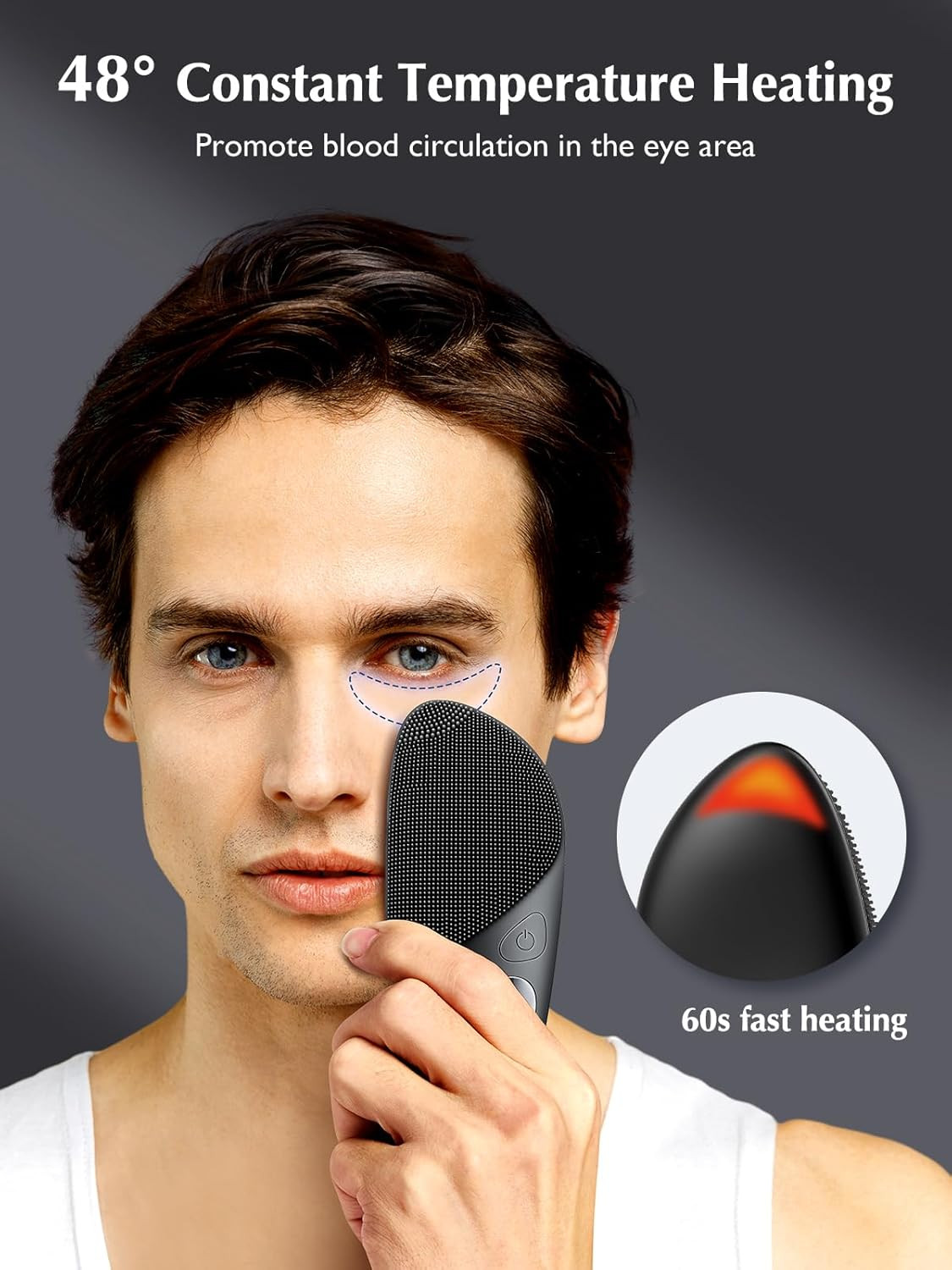 JMY05 Silicone Face Scrubber Facial Cleansing Brush: Portable Waterproof Recharg