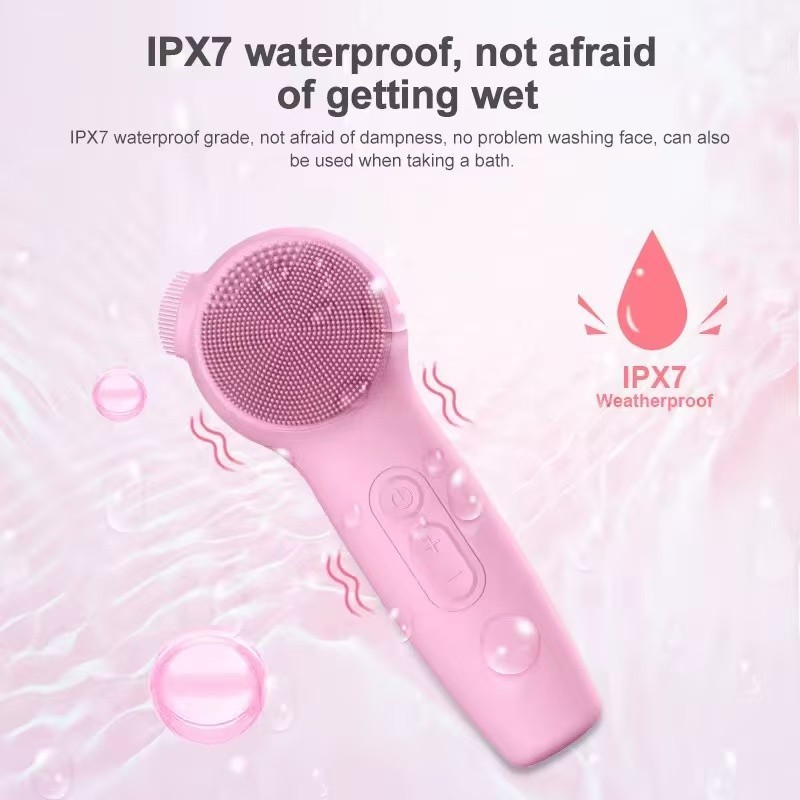 portable heating facial cleansing brush