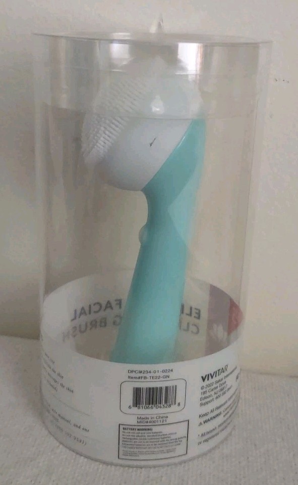 Vivitar Electric Facial Cleansing Brush ExfoliateFace Deep Pore Cleaner
