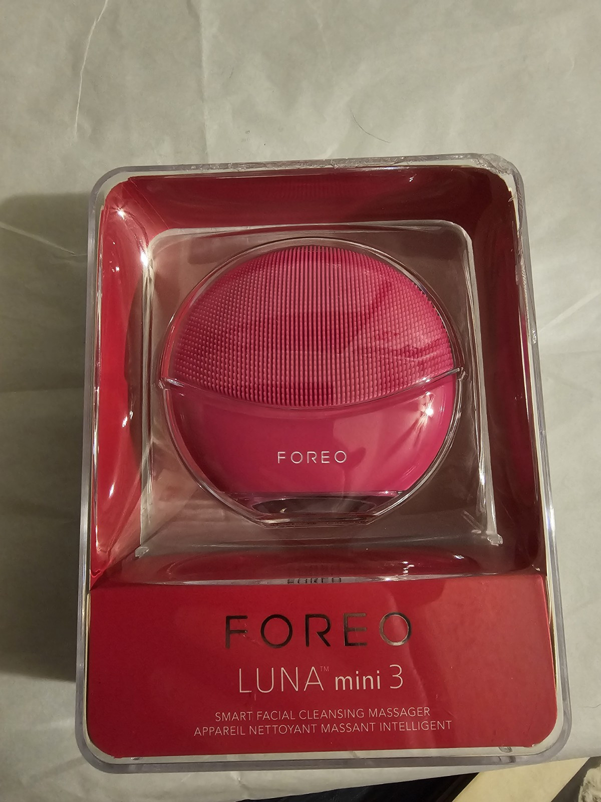 NEW FOREO LUNA Mini 3 Fuchsia Smart Facial Cleansing Massager Device Sephora NIB