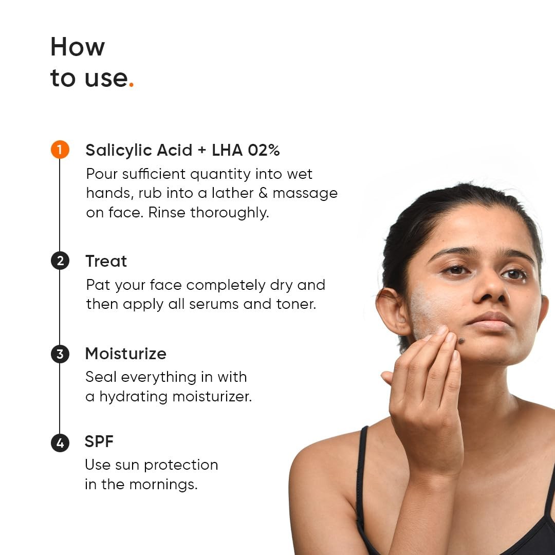 Minimalist Face Wash for Oily, Acne Prone Skin | 3.4 Fl Oz (Pack of 1)