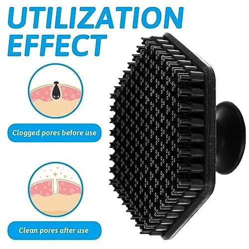 Manual Facial Cleansing Brush Silicone Exfoliating Face Scrubber Body Brush