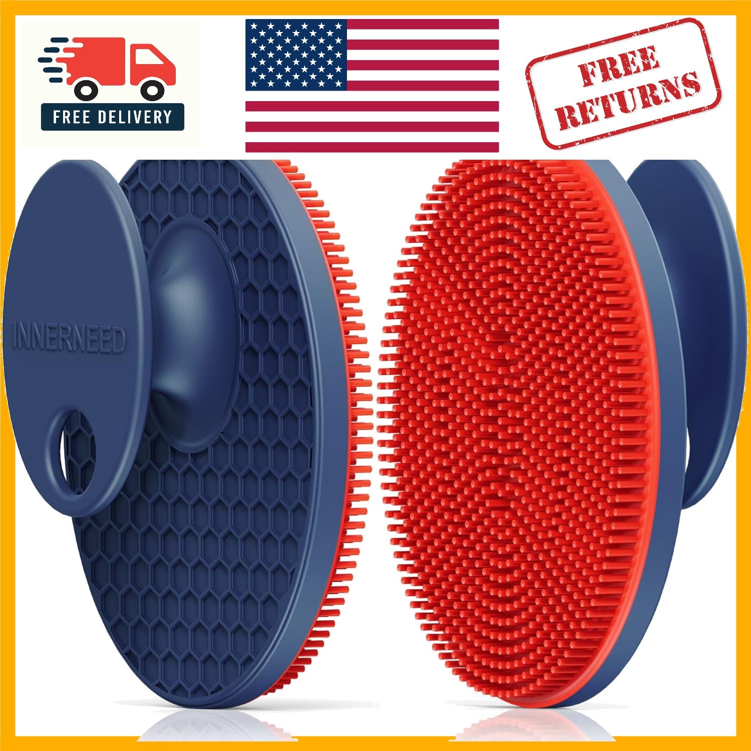Deep Cleansing Magnetic Silicone Brush – Soft Facial Scrubber for Sensitive Skin