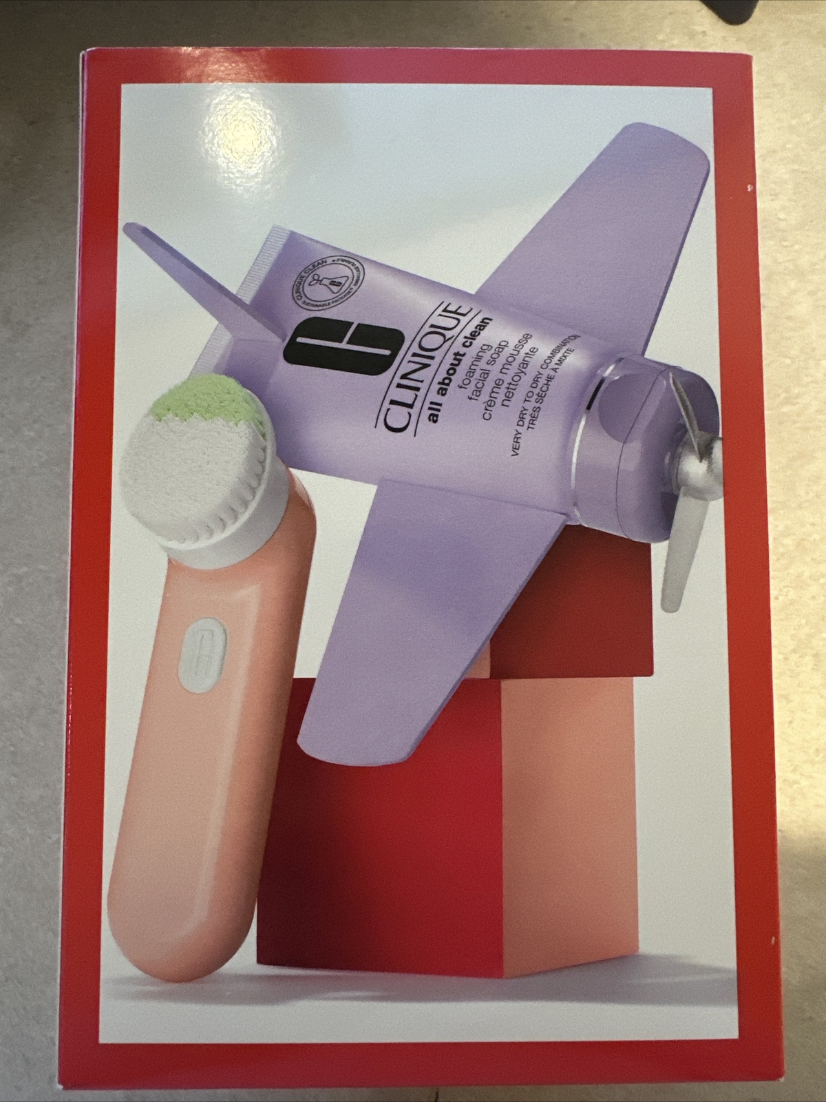Clinique Limited Edition Sonic System purifying cleansing brush w/soap NWB