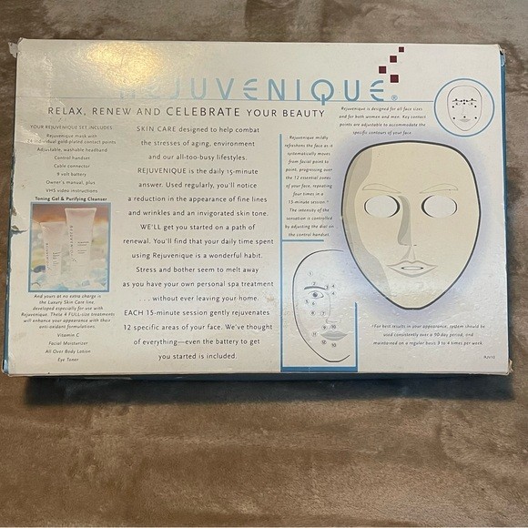 Vintage 1999 Rejuvenique System Linda Evans Facial Toning Kit/ Mask & VHS Works