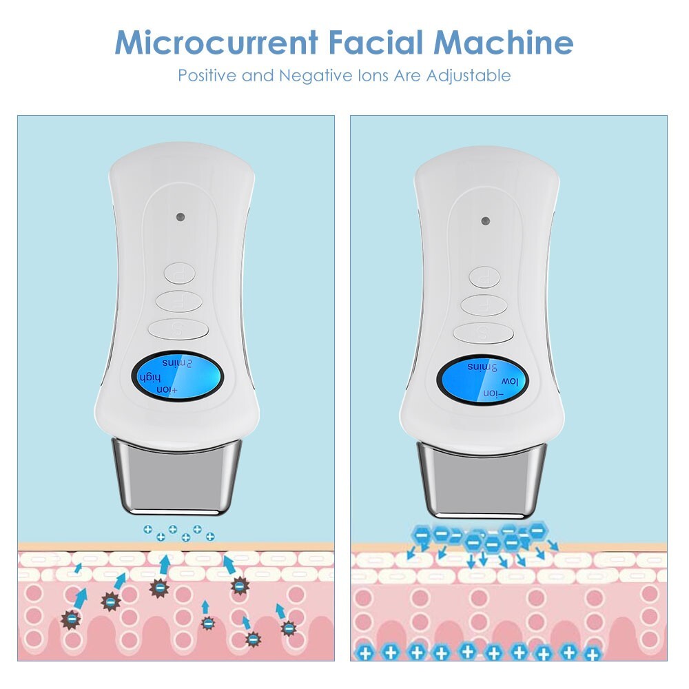3 IN 1 Galvanic Spa Microcurrent Facial Massager Beauty Machine Wrinkle Remove