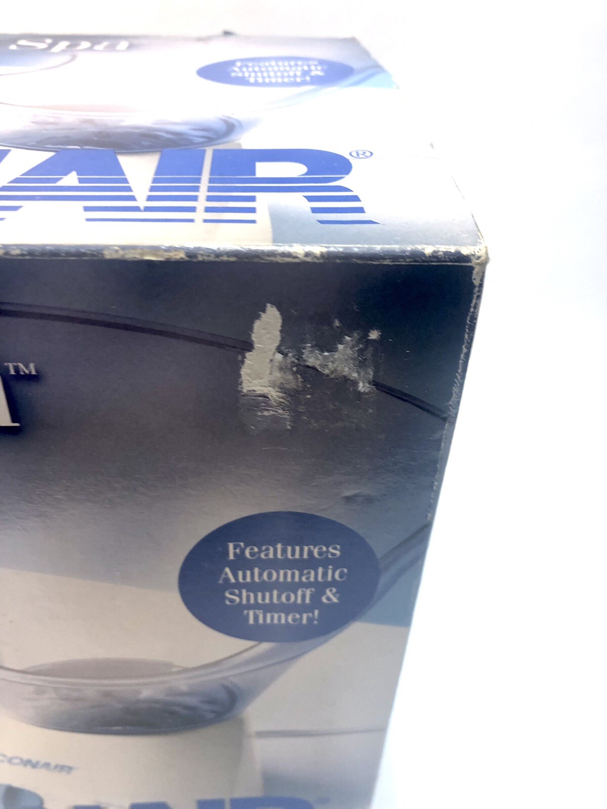 New Open Box Conair Complete Facial Spa Blue White Steam Sinus Therapy Auto off