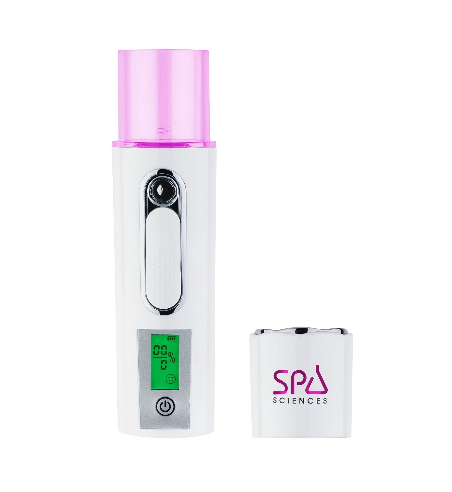 Spa Sciences Facial Water Nano Mist Sprayer With Skin Analyzer White NEW