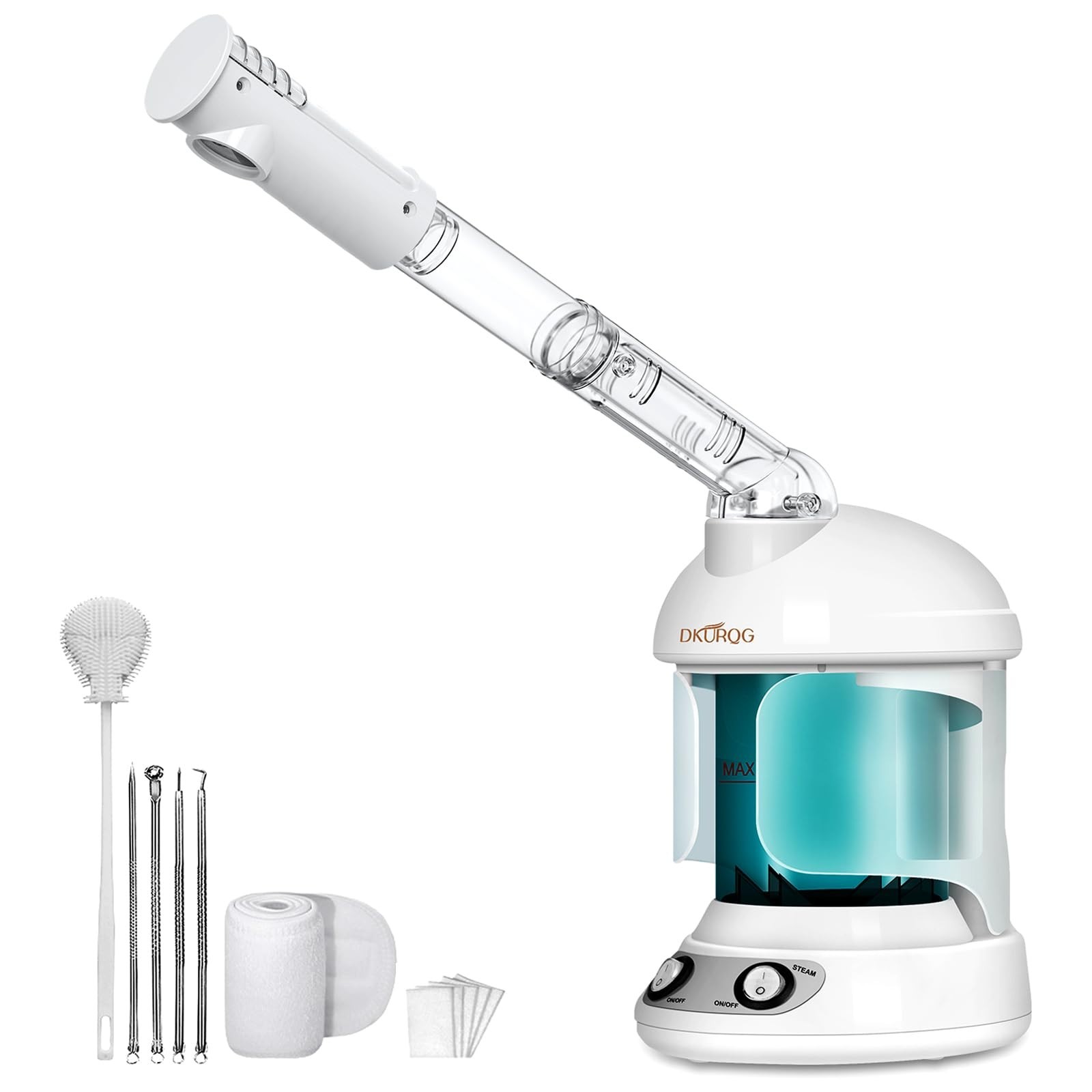 Nano Ionic Facial Steamer – Portable Ozone Deep Cleaning Humidifier, 360° Rotati