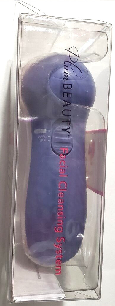 Plum Beauty Facial Cleansing System 2 Brush Heads Cleanses & Exfoliates New