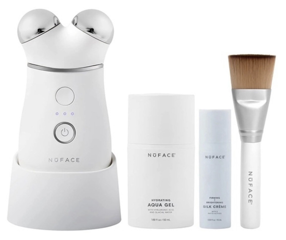 NuFACE Trinity+ Facial Toning Firming Lifting Device Kit w Super Peptide Booster
