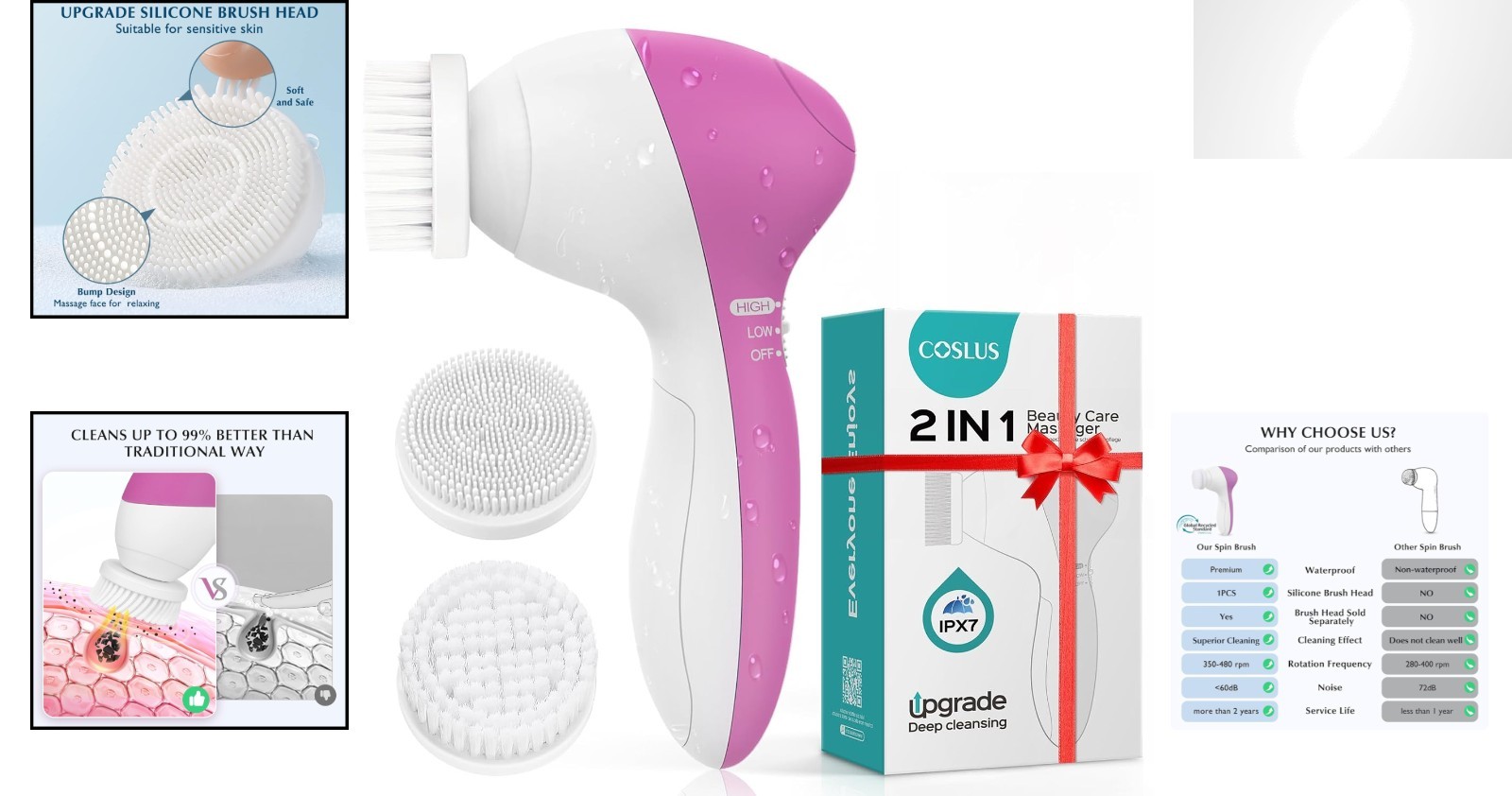 Silicone Face Brush with Automatic Operation – Perfect for Every Skin Concern