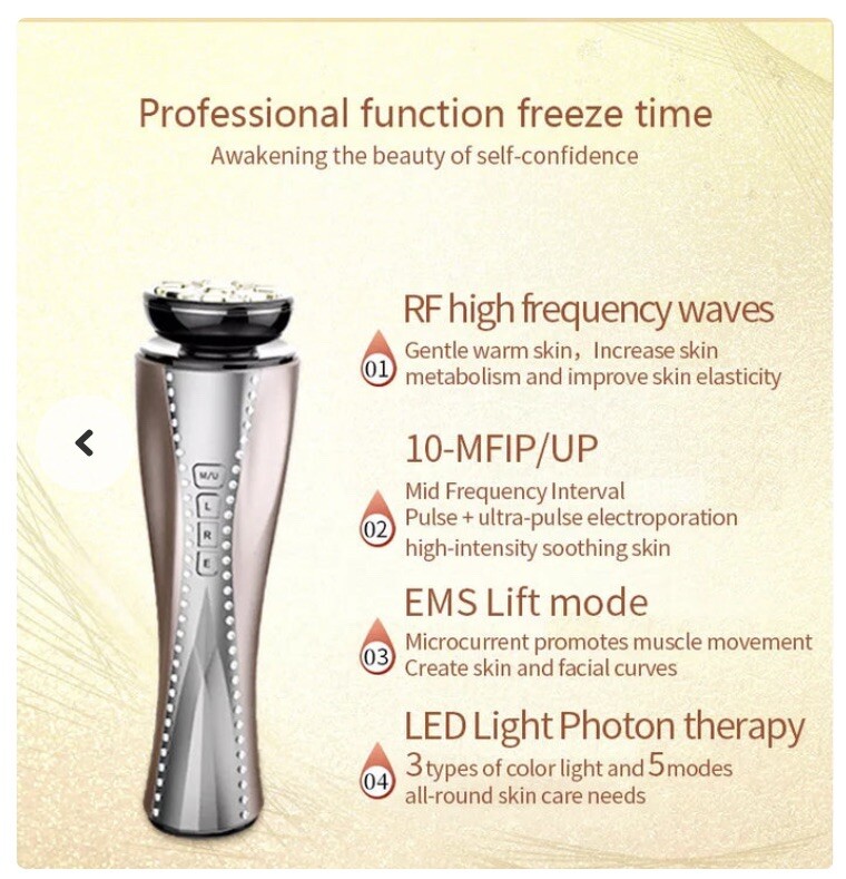 Facial Beauty Machine RF EMS LED Anti Aging Skin Tightening Wrinkle Reduction!!