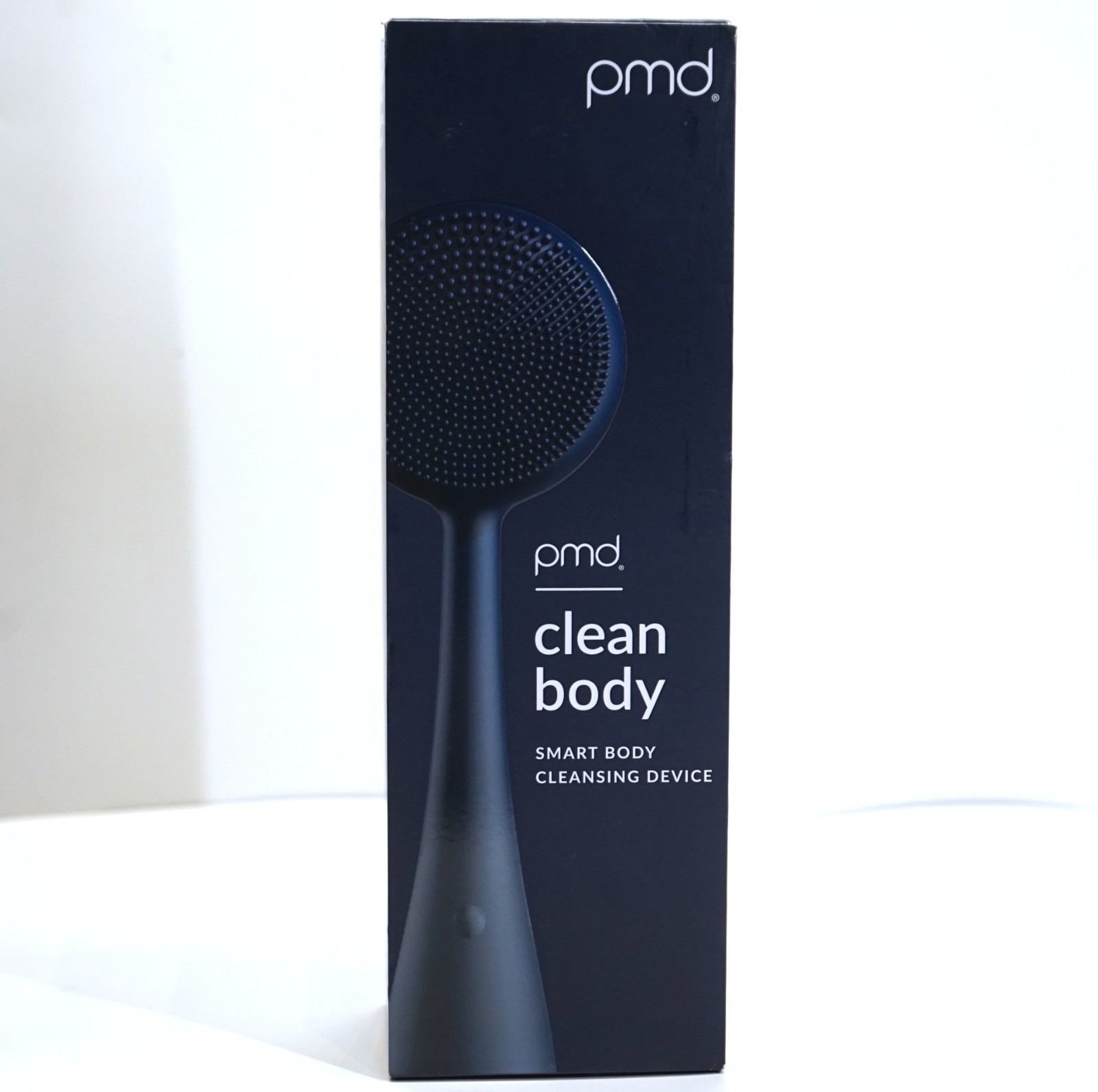 PMD Clean Body Shower Smart Body Cleansing Device with Silicone Brush – Navy