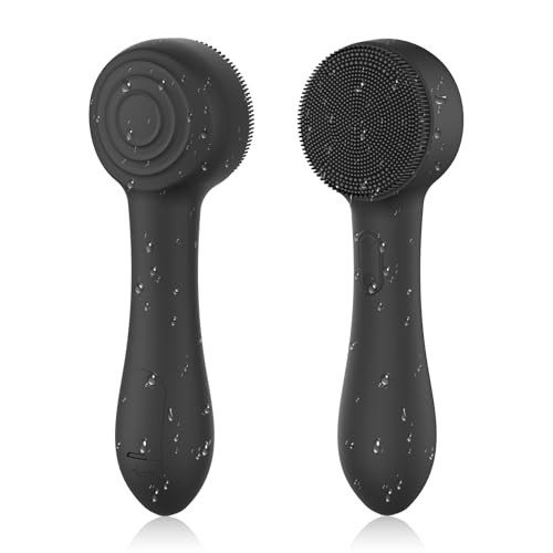 Rechargeable Silicone Facial Cleansing Brush, Waterproof Exfoliator & Massager,