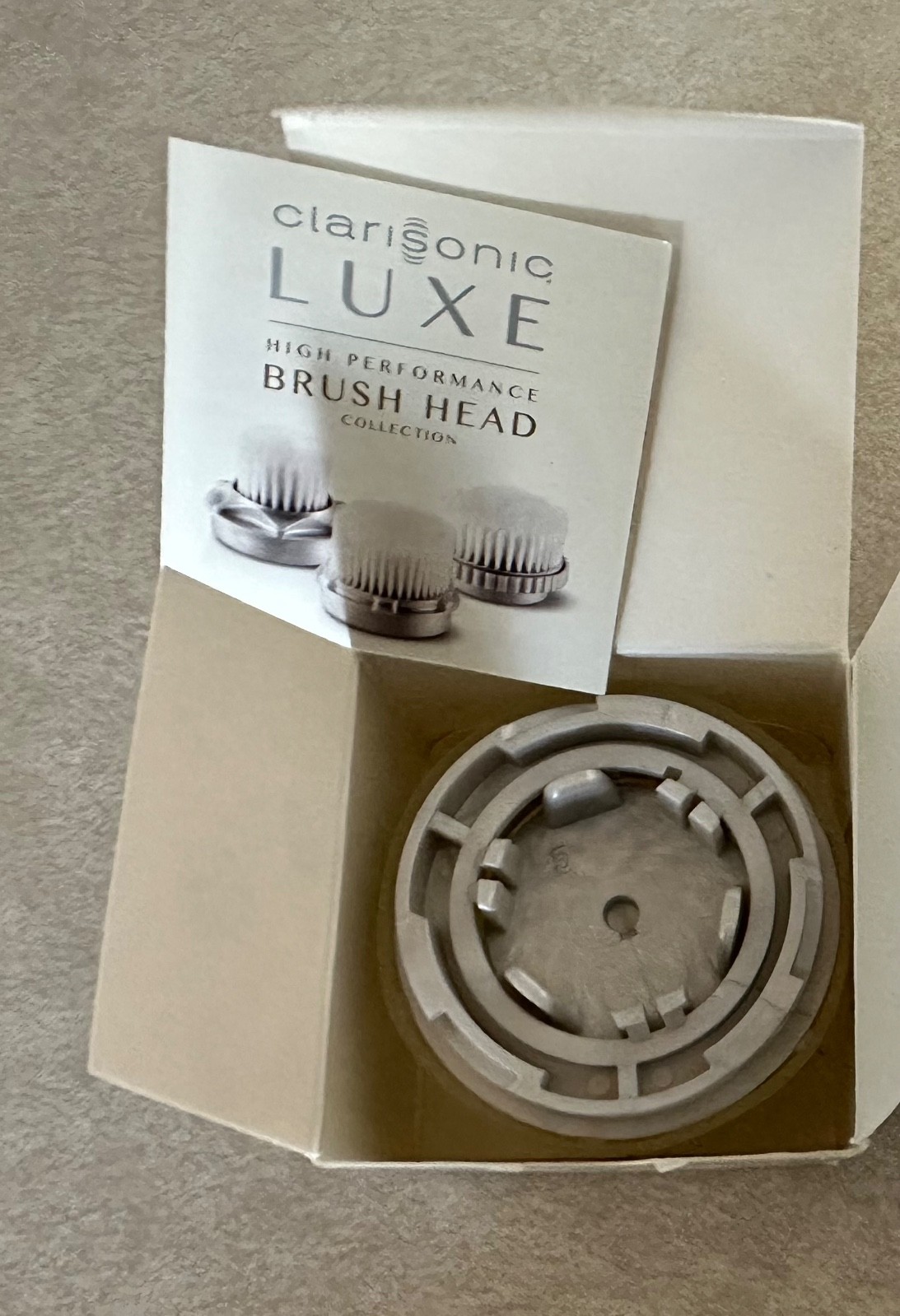 Clarisonic Luxe Cashmere Cleanse High Performance Facial Brush Head New