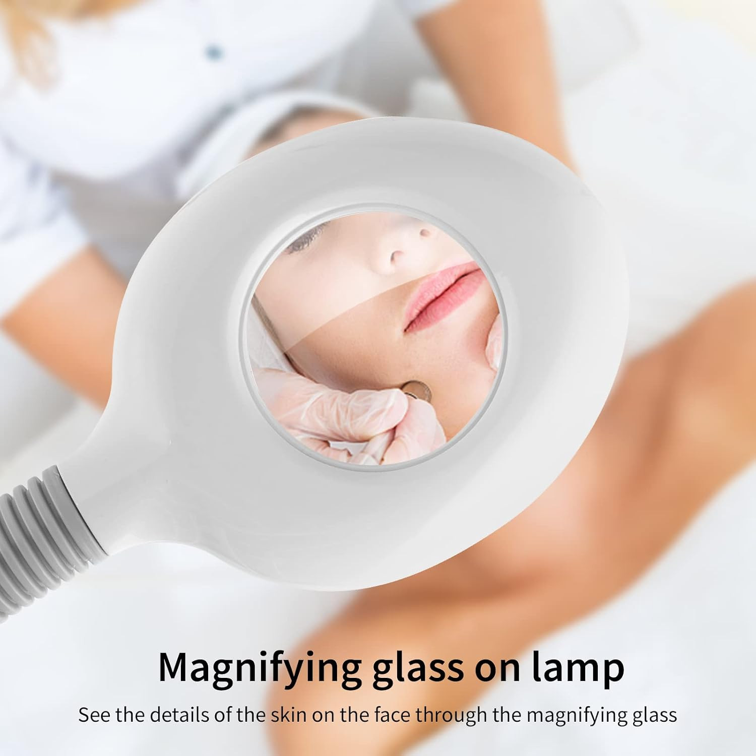 2 in 1 Facial Steamer with 5X Magnification Light, Deep Cleaning for Personal Sk