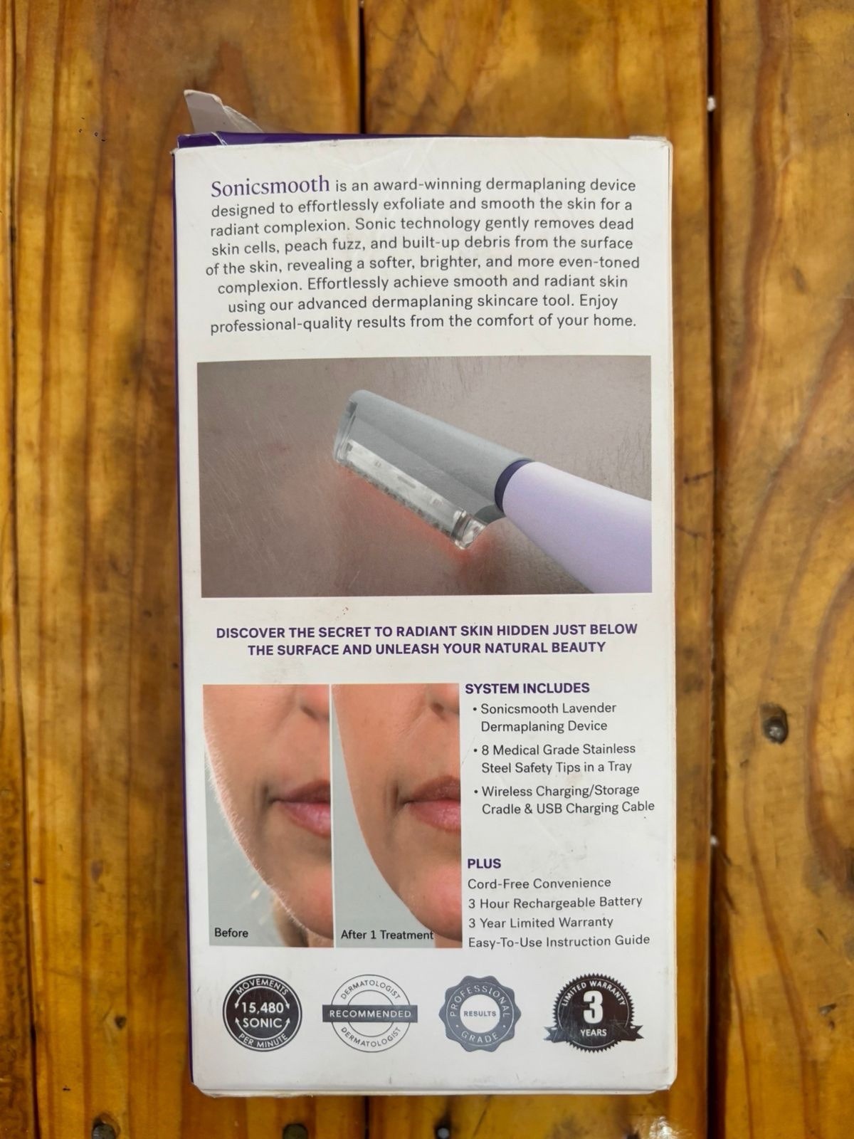 MICHAEL TODD Beauty – Sonicsmooth 2-in-1 Dermaplaning System. NEW OPEN BOX
