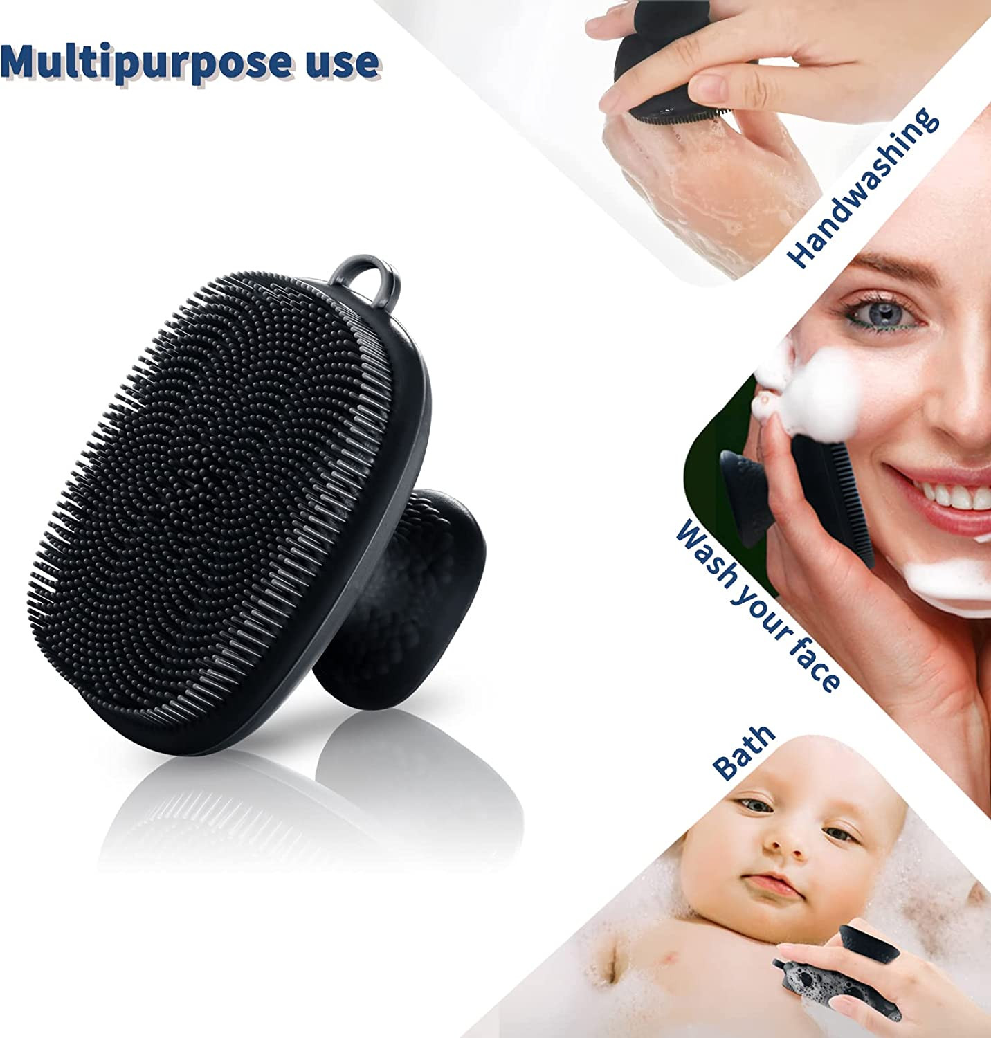 Face Scrubber, Silicone Face Scrubber for Men Facial Cleansing Brush Silicone Fa