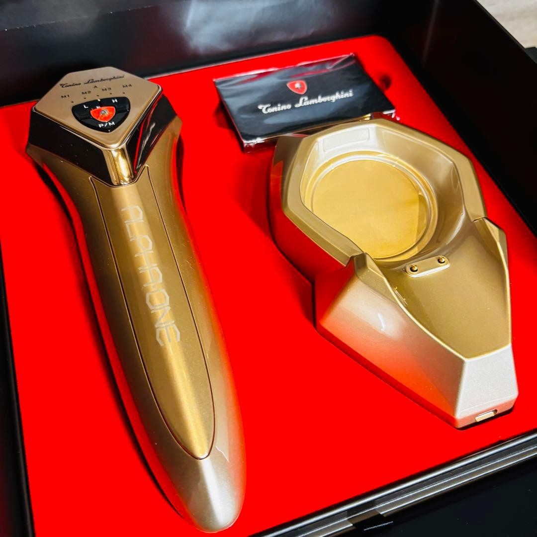 New! ALPHA ONE Tonino Lamborghini facial Beauty massager, Gold Model