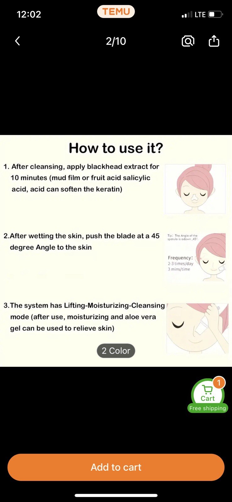 Pore Deep Cleansing Blackhead Scraper Skin Care Beauty Tool, Electric Spatula