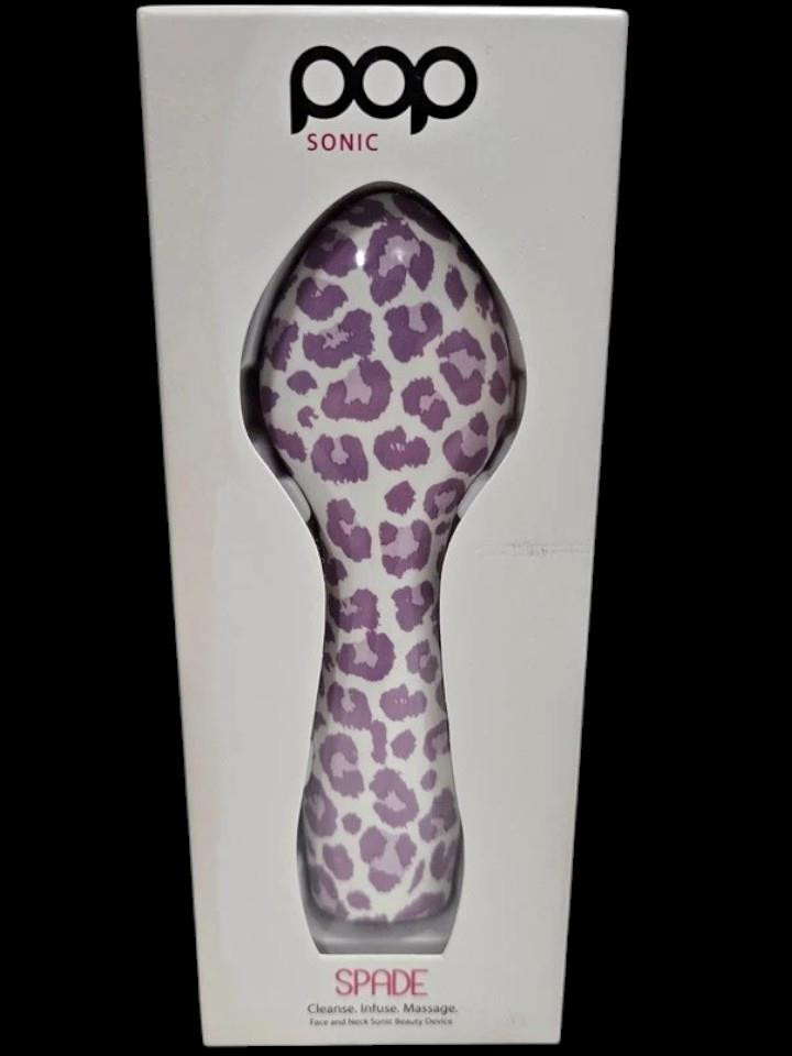 Pop Sonic Spade Face & Neck Sonic Beauty Device Cleanse Infuse Massage Brand New