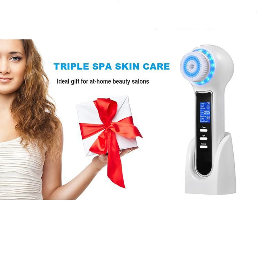 Electric Facial Cleansing Brush Exfoliator Deep Clean Massage Device