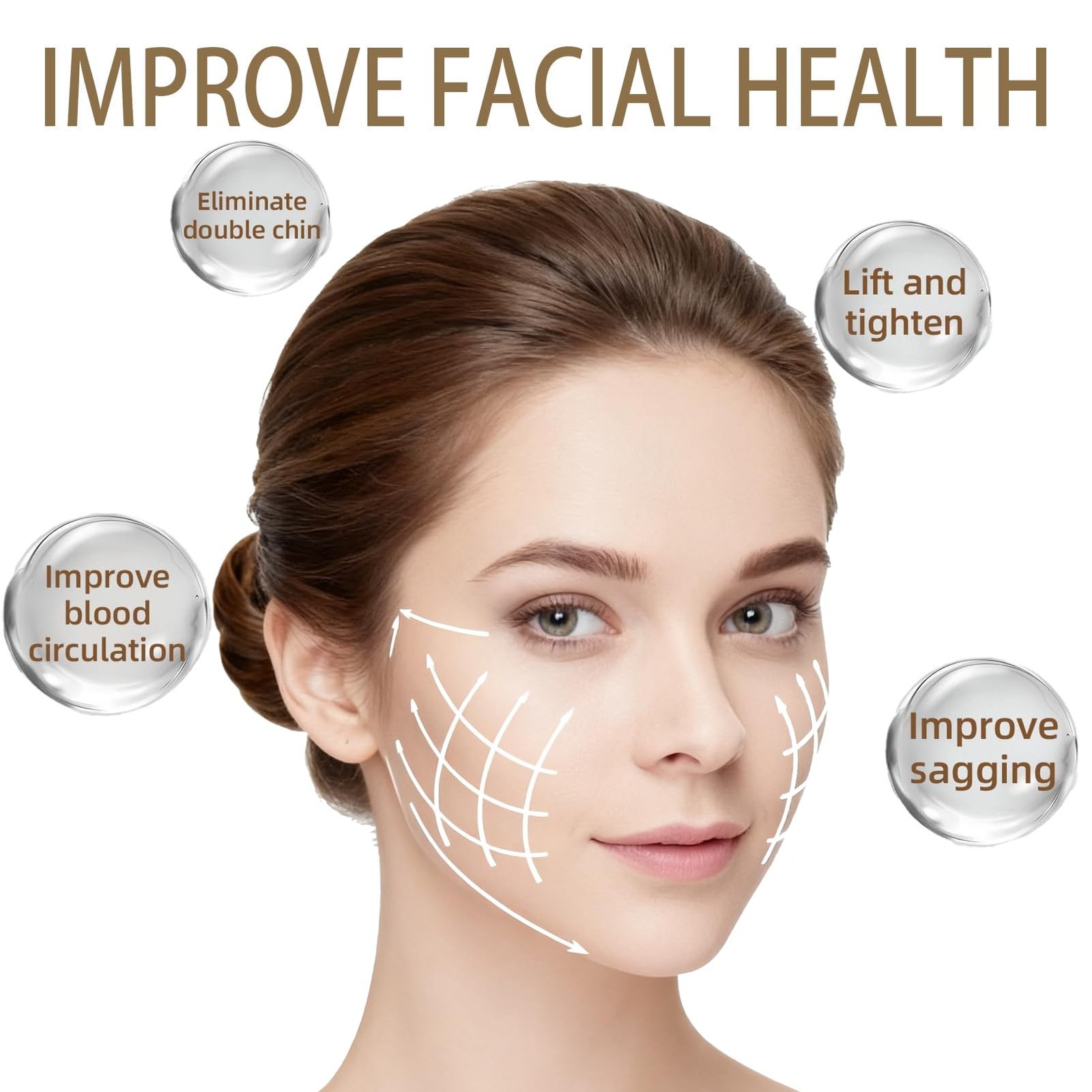 2pcs New Lymphatic Contour Face Brush, Dry Brushing Face Brush, Massager for Fac