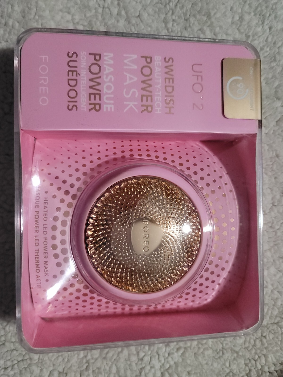 FOREO UFO 2 LED Sonic Powered Mask – Pearl Pink