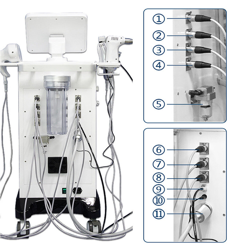 9in1 Water Hydro Dermabrasion Beauty Machine Face Lift Oxygen Peeling Cleaning