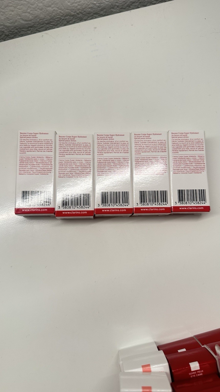 “NEW” 5pcs CLARINS PARIS Moisture-Rich Body Lotion 8mL