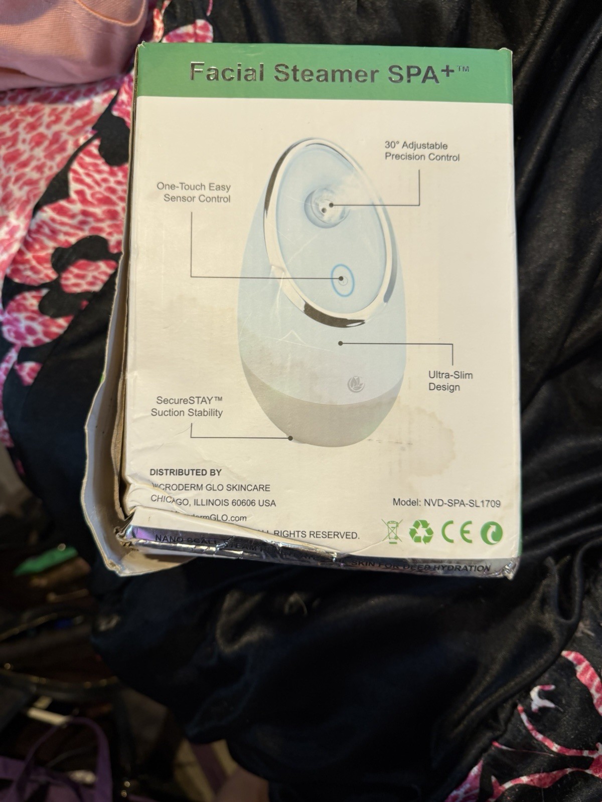 Microderm GLO Facial Steamer SPA+ Deep Hydration Auto Shut-Off White