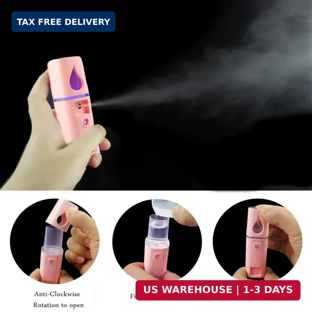 Portable Nano Facial Mister Mini Facial Steamer Atomization Eyelash Extensions w