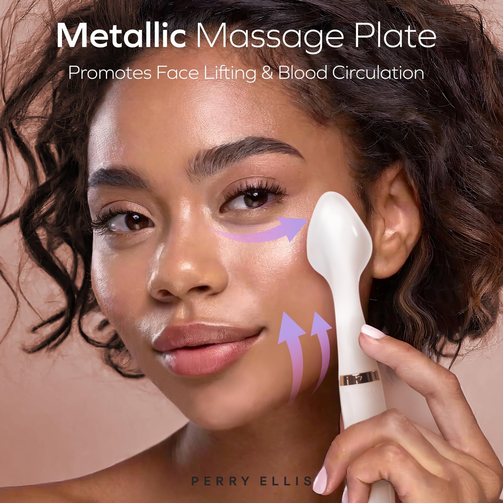 3-in-1 Silicone Face Wash Brush with Makeup Applicator & Metallic Massage Pla…