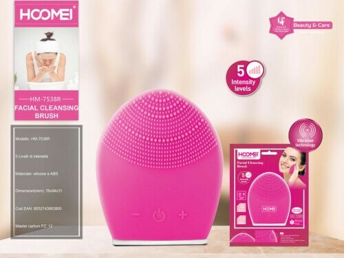 Silicone Face Cleaning Brush + ABS Massage 5 Intensity Levels HM-7538