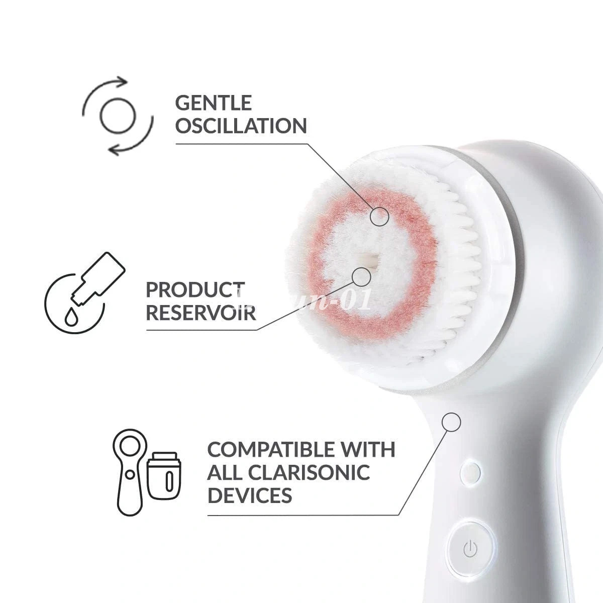 Clarisonic Mia 2 Sonic Facial Skin Cleansing Brush System,2 Speeds (White)