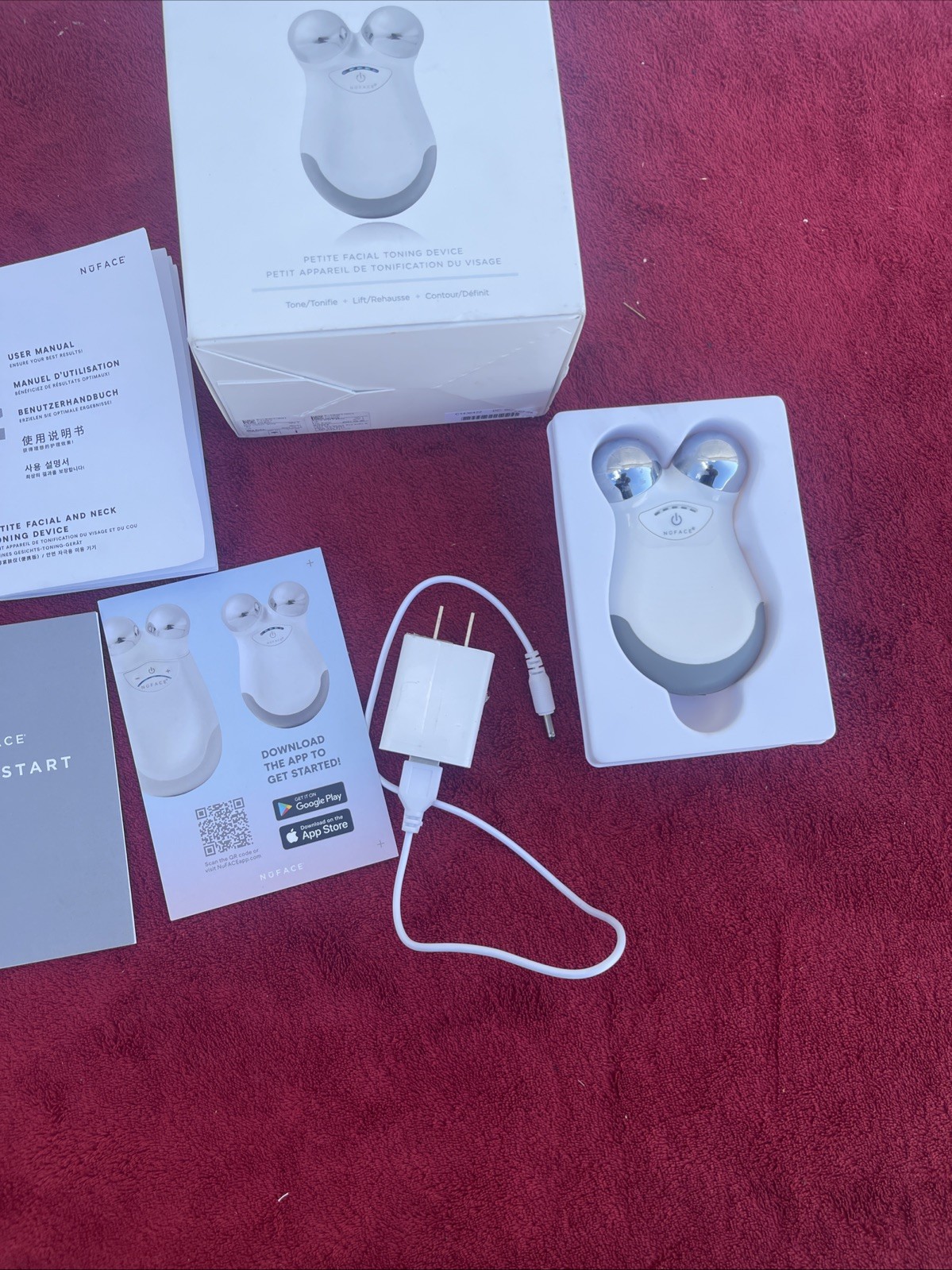 NuFACE MINI Facial Toning Device White Tone Lift Contour
