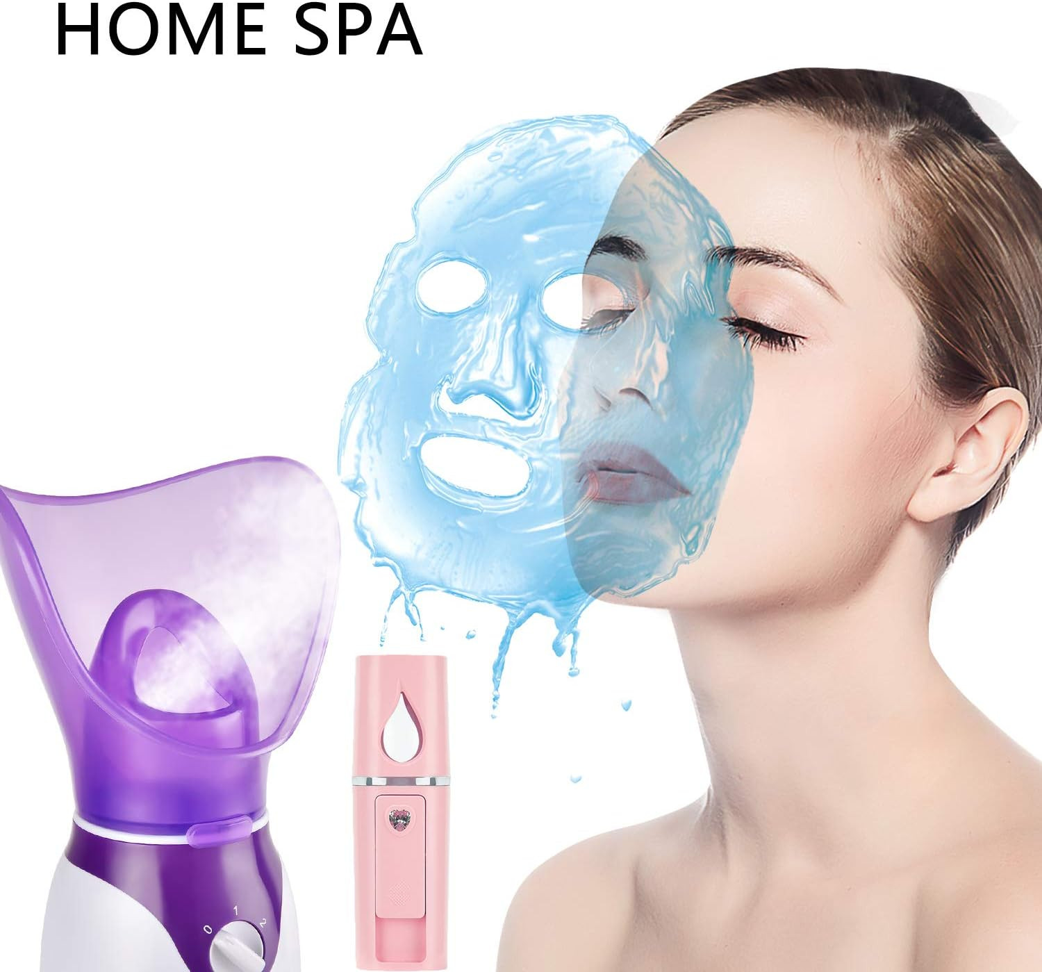 Facial Steamer Nano Mister Set Mini Face Steamer Deep Cleaning Clogged Pores Kit