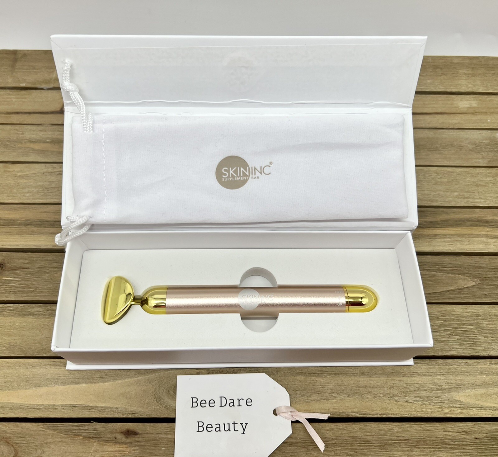 SKIN INC Sculpt Lift Bar Vibrating Massage 24K Gold MSRP $125.00 NIB