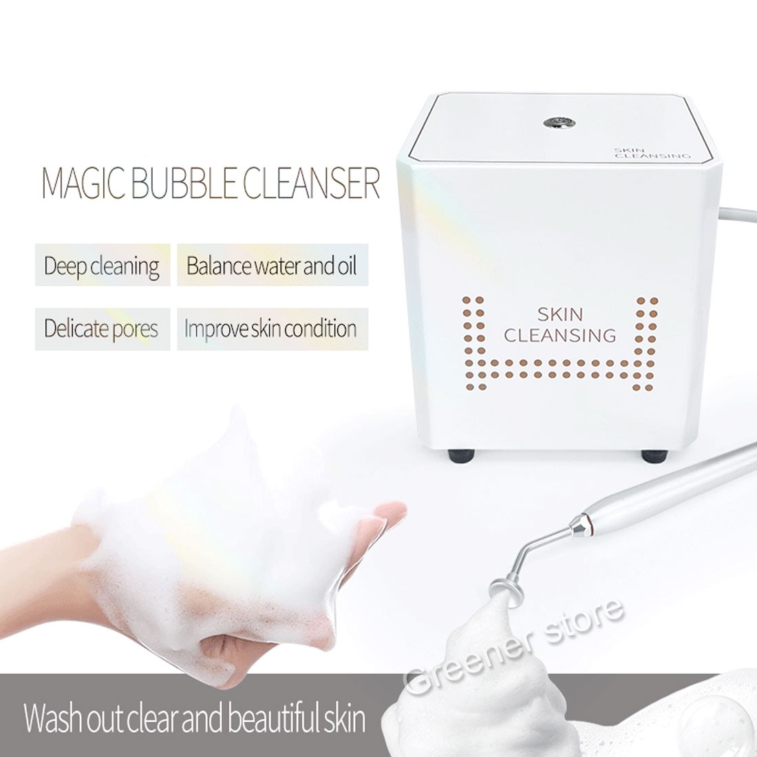 Water Oxygen Jet Machine Deep Cleansing Peeling Skin Cleaning Bubble Machine