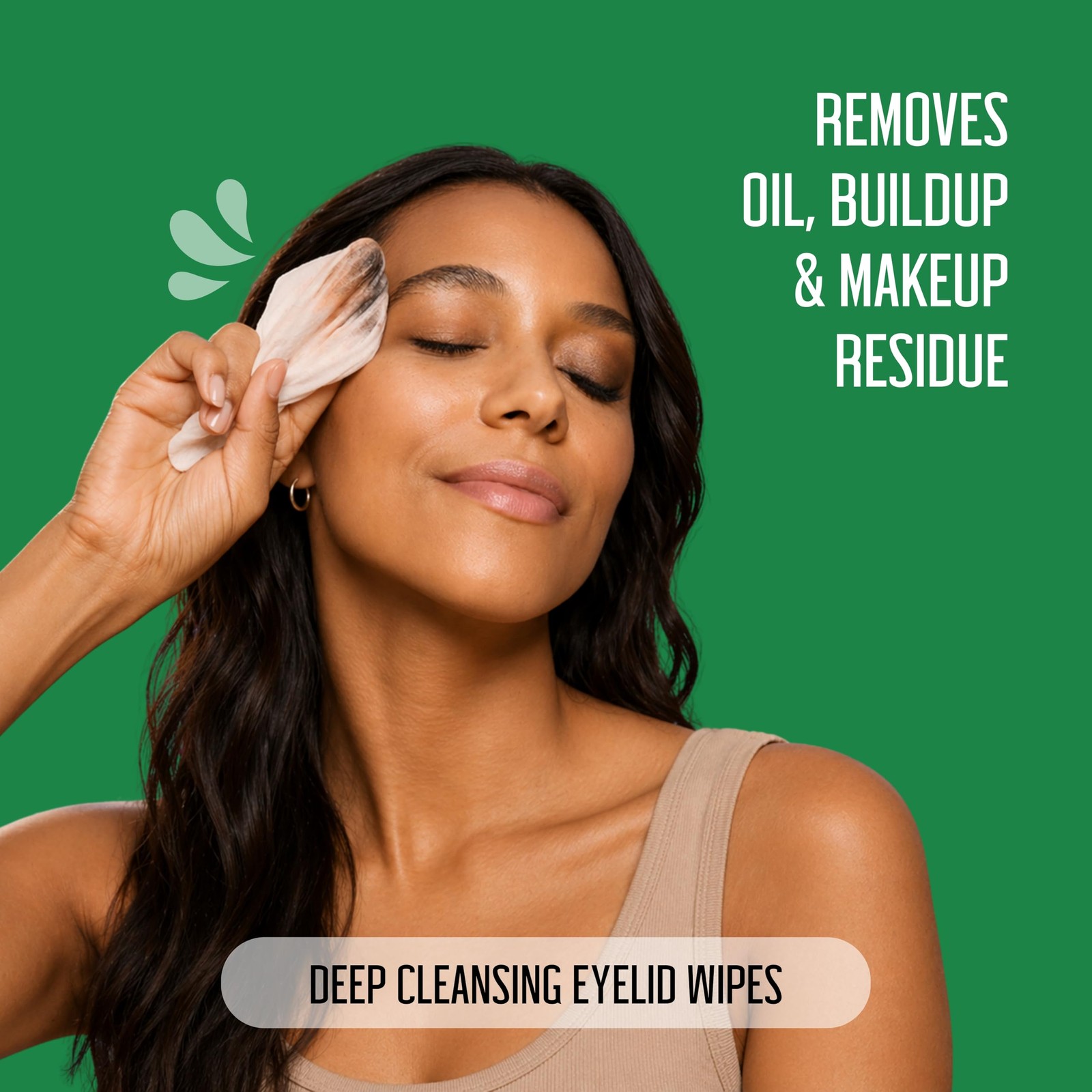 PURELID 100PCs Tea Tree Eyelid Wipes – Cleaning Eye 100 Count (Pack of 1)