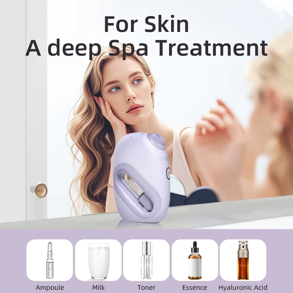 Nano Facial Sprayer Water Steamer Oxygen Injection Moisturizing Machine Handheld
