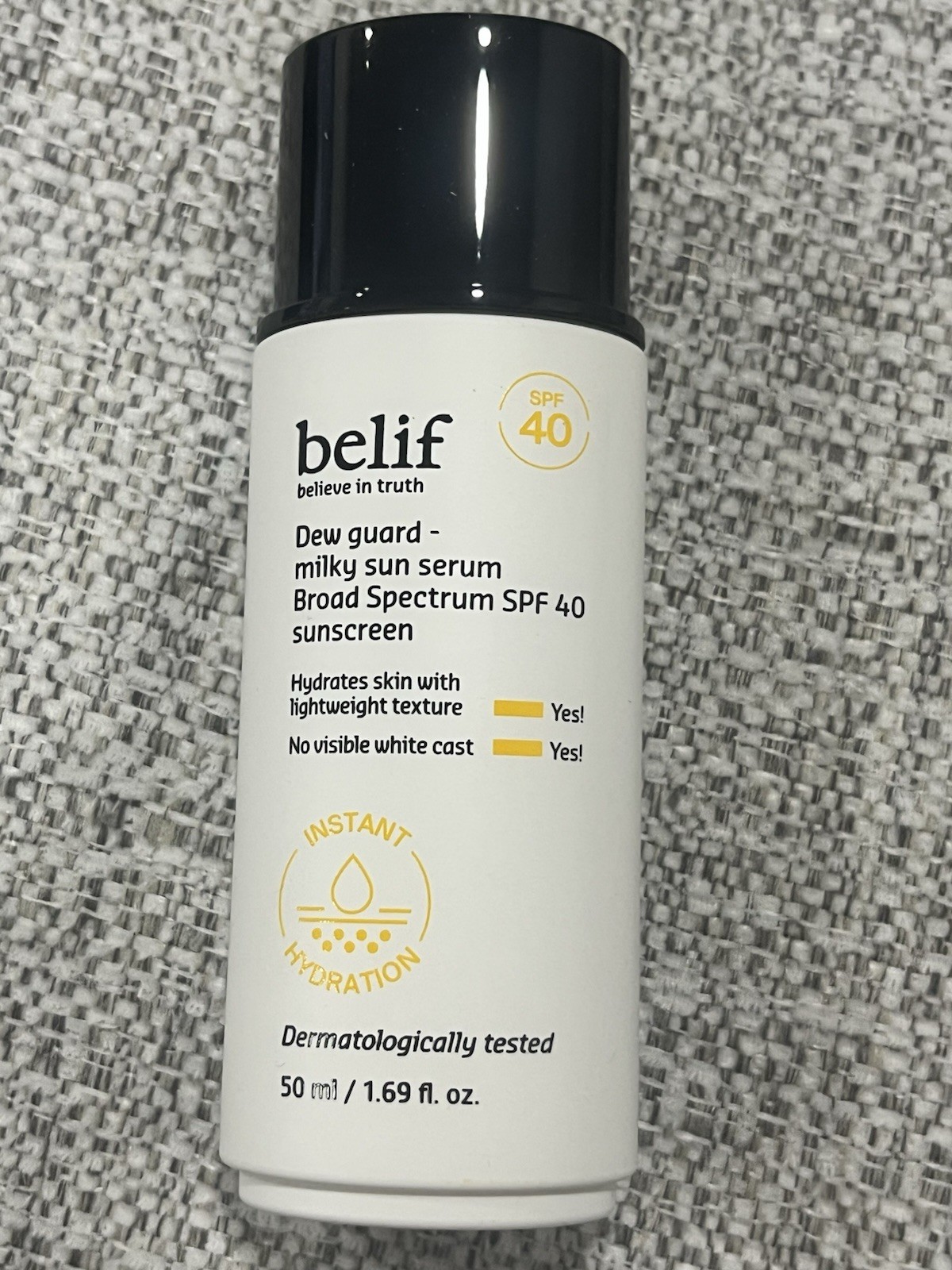 NIB belif Dew Guard Milky Sun Serum Sunscreen SPF 40 – 1.69 Fl Oz Exp 11/2026