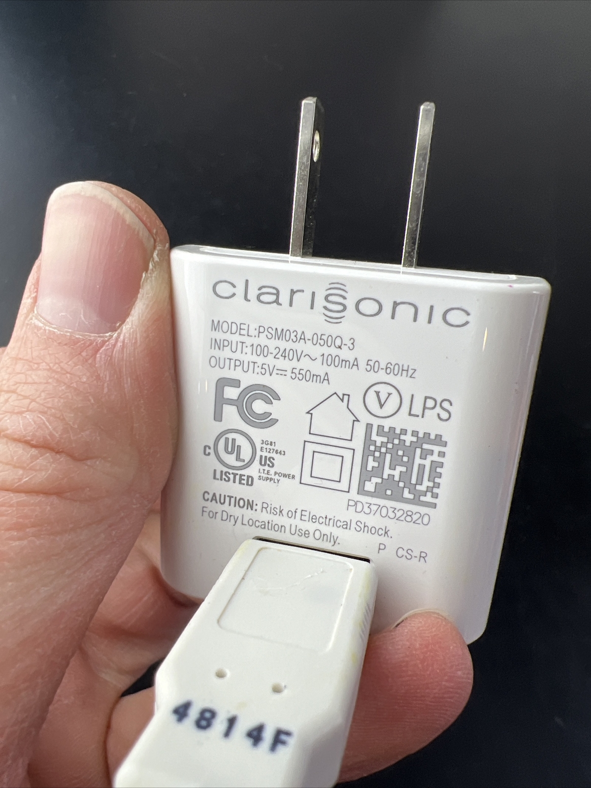 Clarisonic 27RH PBL6225 With USB Plug Connector