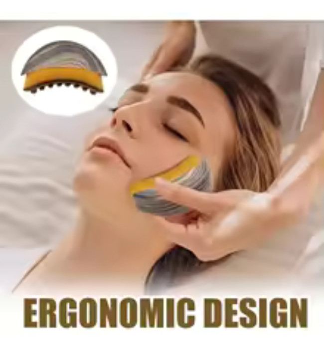 Lymphatic Contour Face Brush,Gua Sha Brush for Facial Contouring and Lymphatic